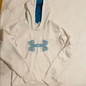 White Under Armour Fleece Hoodie